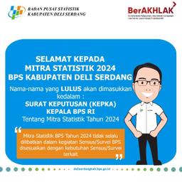 Pengumuman Hasil Akhir Rekrutmen Mitra Statistik 2024